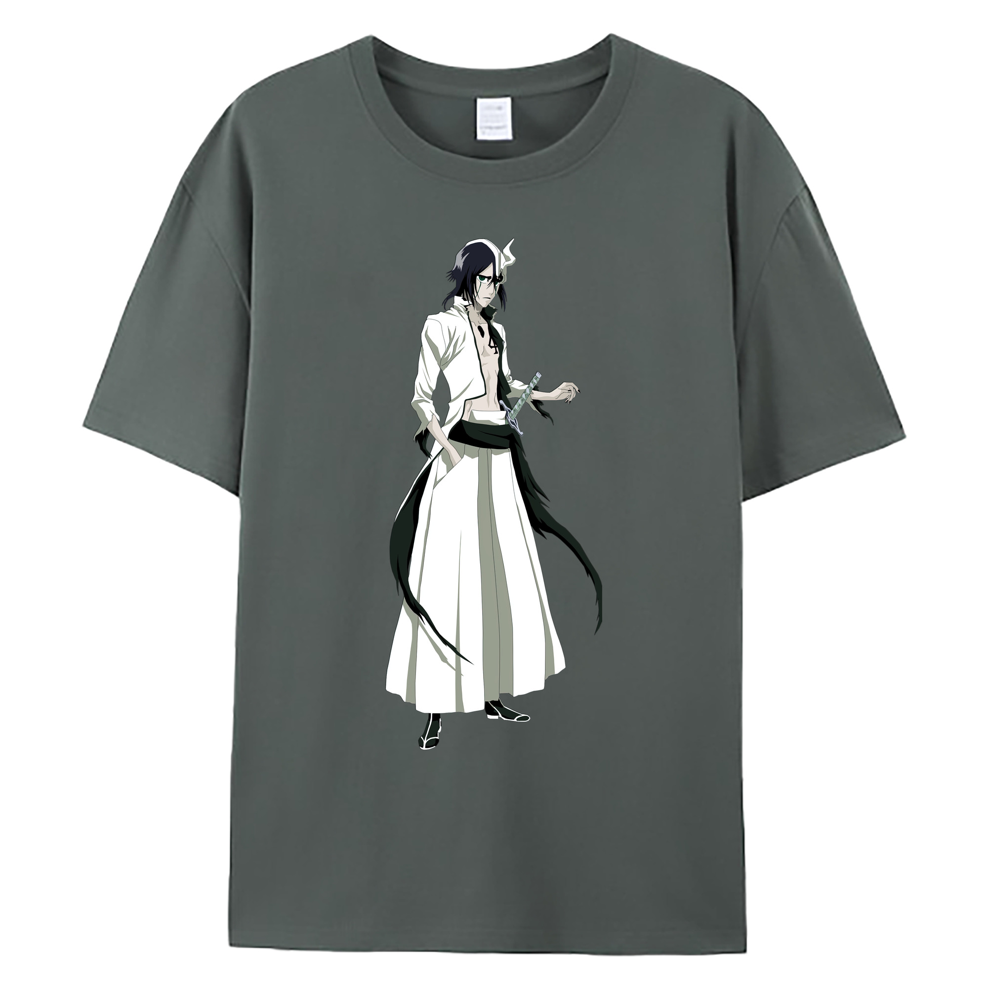 （画像用） ブリーチ ウルキオラ·シファー BLEACH Ulquiorra cifer 綿100％ メンズ半袖Tシャツ｜肌触りやわらか＆通気性